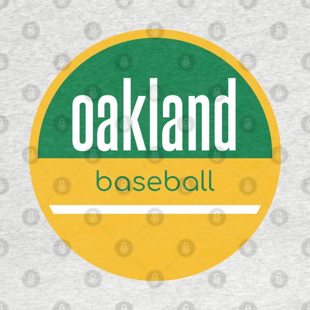 Oakland baseball by BVHstudio